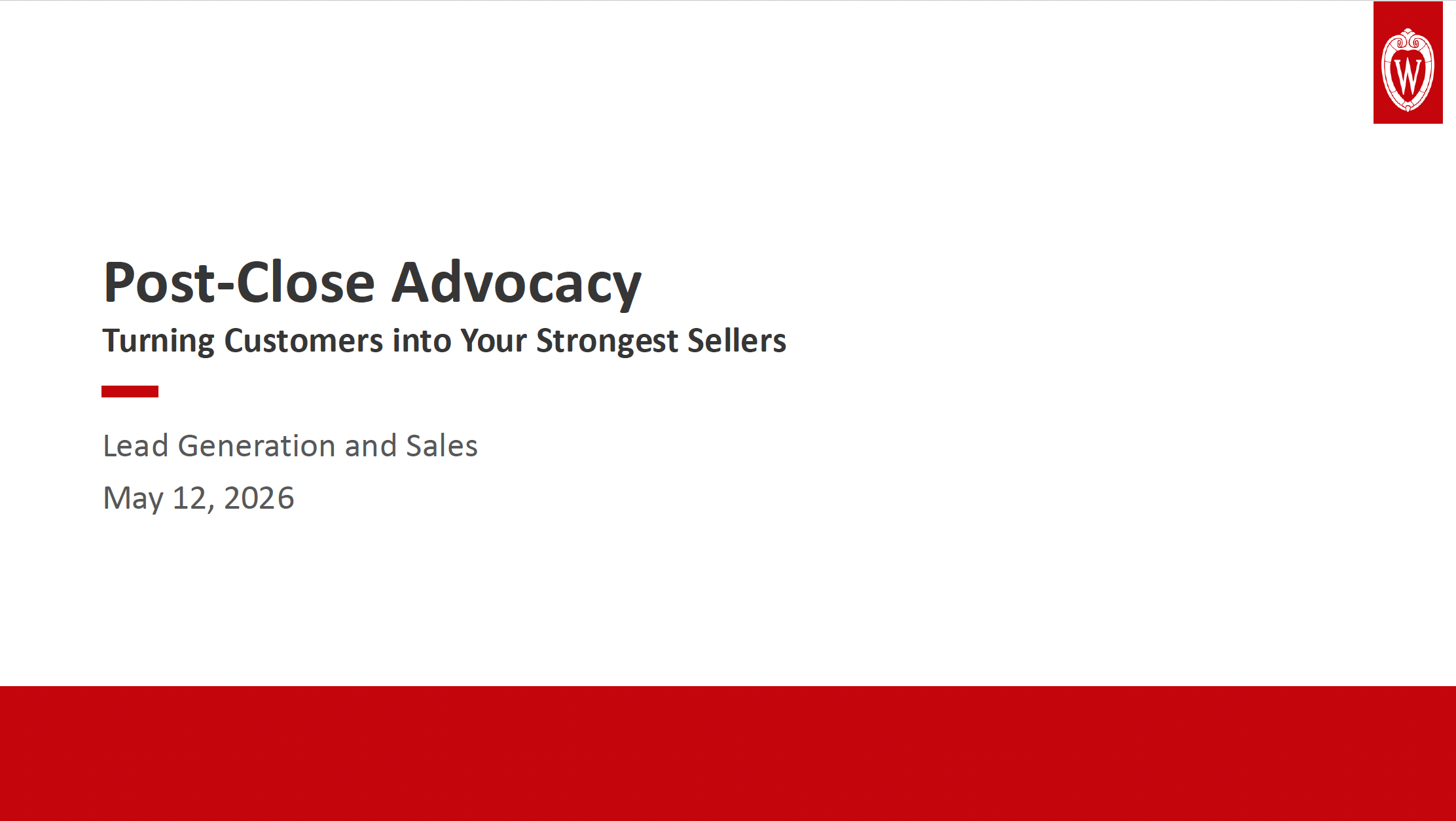 Post-Close Advocacy - UWEBC Slides thumbnail